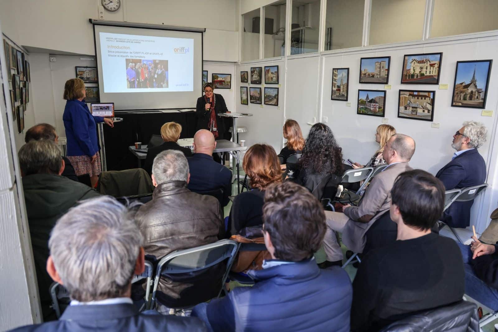 l'UNAPL-IDF au Business Café à la Mairie de Vanves
