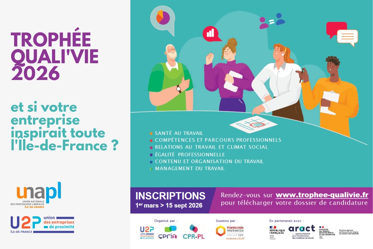 Trophée Quali'Vie et si votre entreprise inspirait toute l'ile-de-France 2